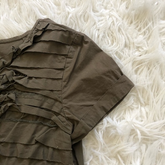 💚GUC💚 J. CREW olive Carly Dress ~ Size 4 - Picture 5 of 6